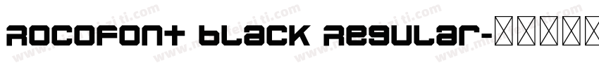 Rocofont black Regular字体转换
